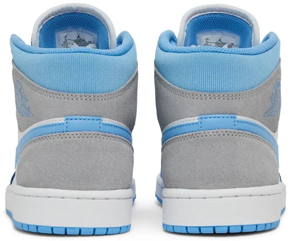 Jordan 1 mid University Blue Grey