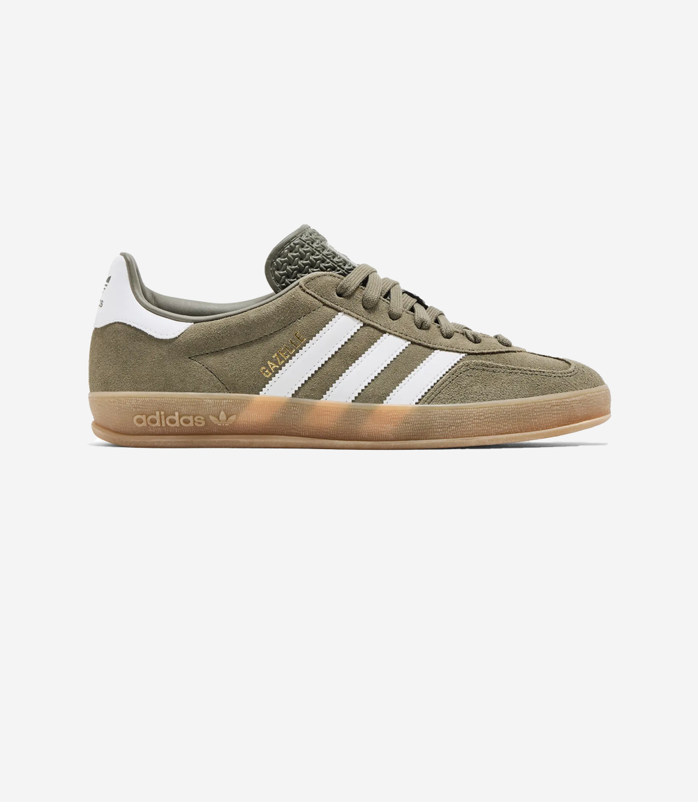 adidas Gazelle Indoor Olive Strata Cloud White Gum