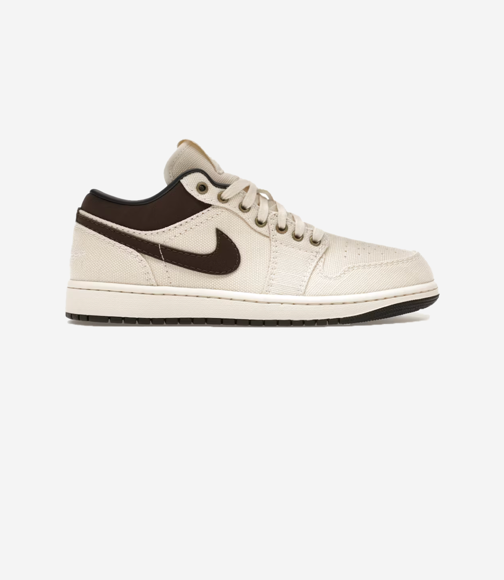 Jordan 1 Low Premium Pale Ivory Off Noir Baroque Brown