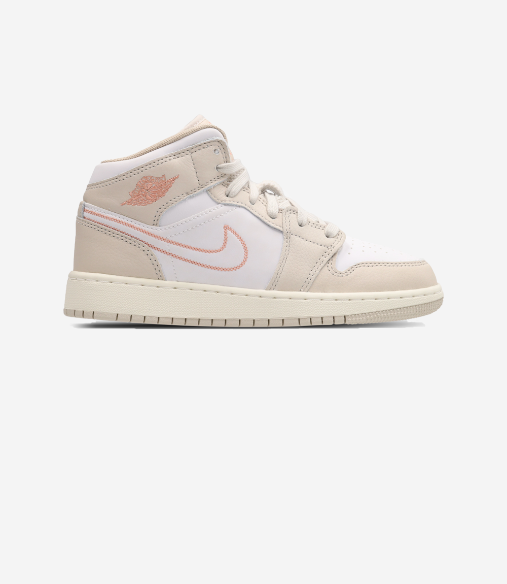 Air Jordan 1 Mid Sanddrift White