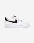 Nike Air Force 1 Low '07 Essential White Black Gold Mini Swoosh (Women's)