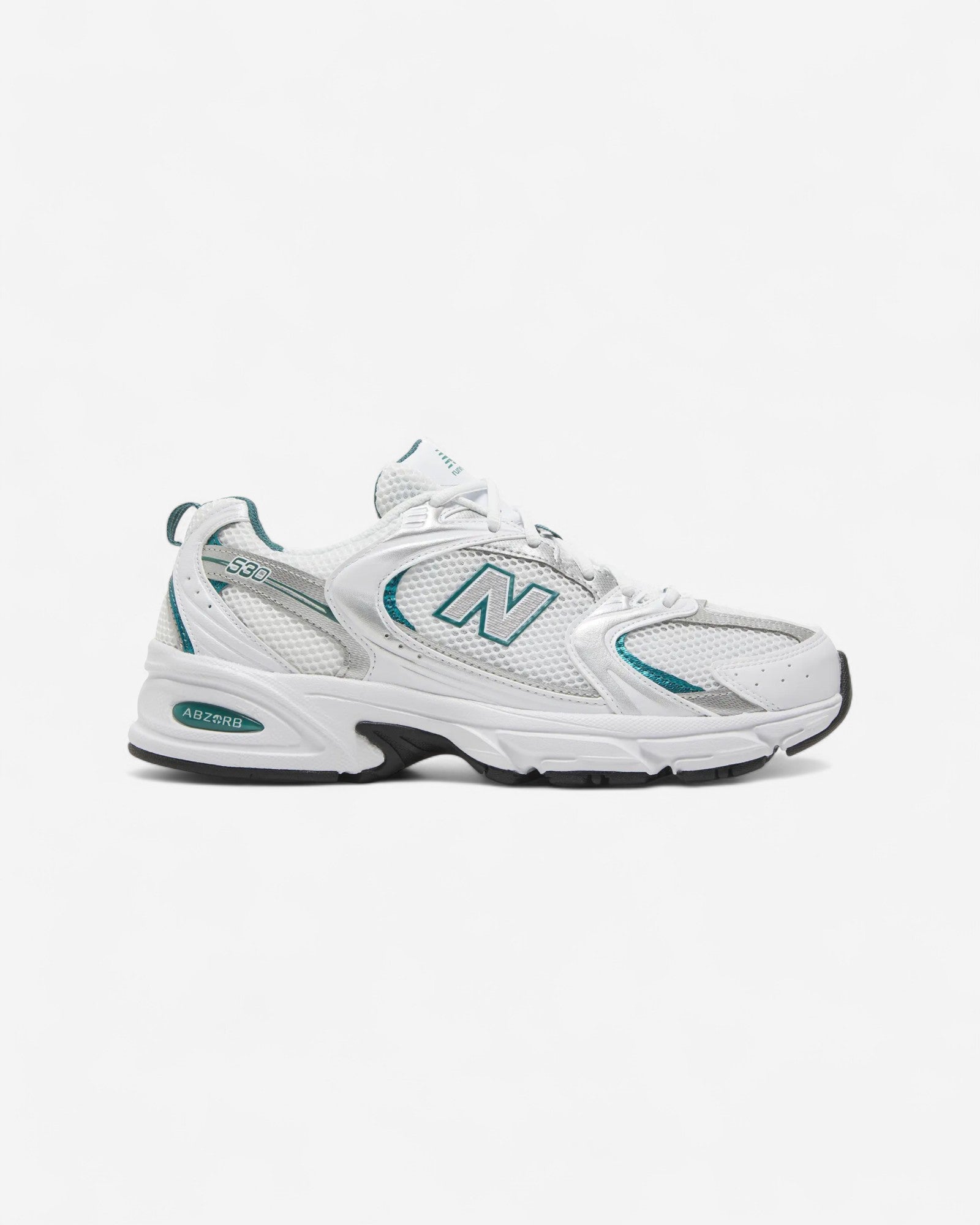 New Balance 530 White Silver Green