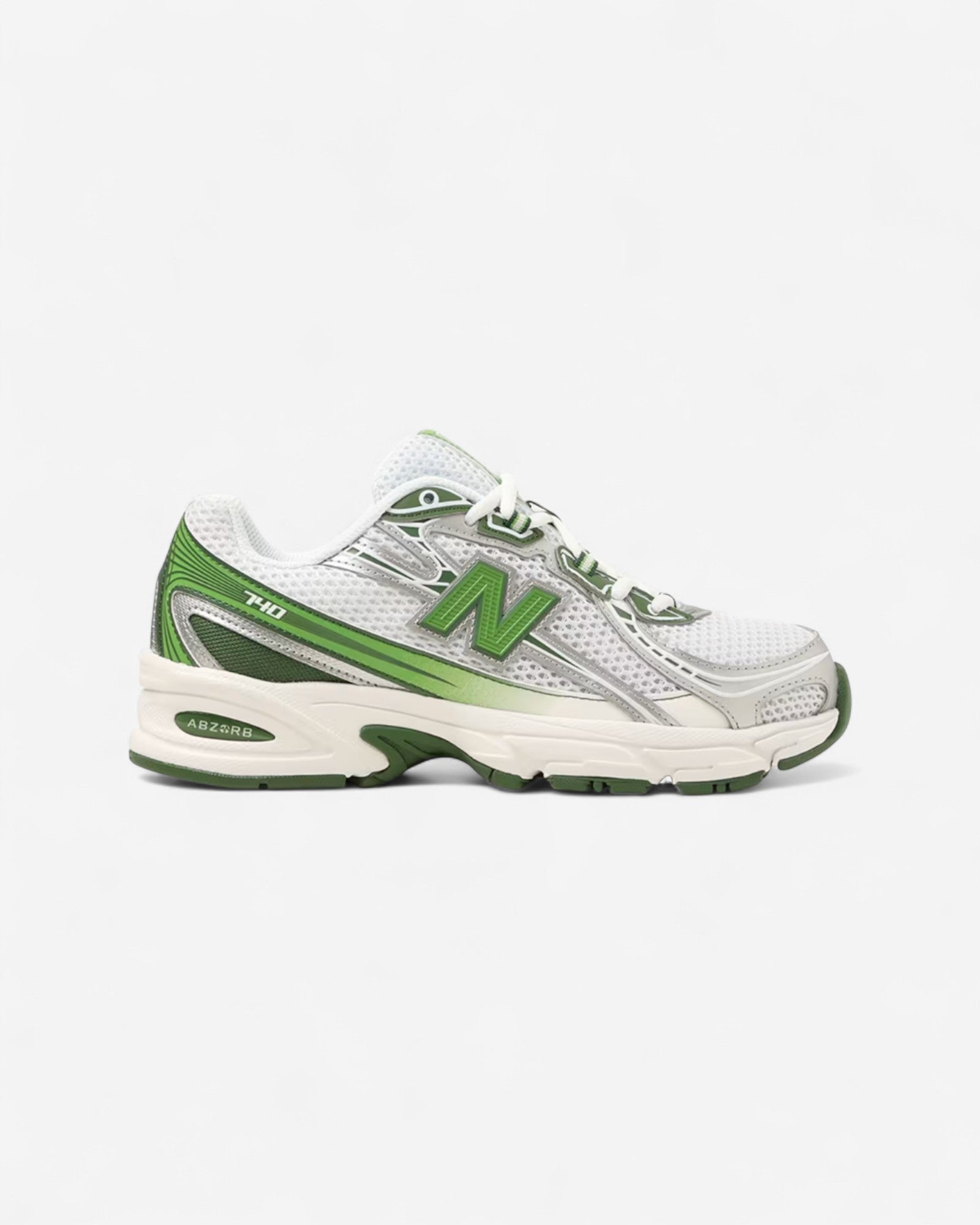 New Balance 740 White Alpine Green