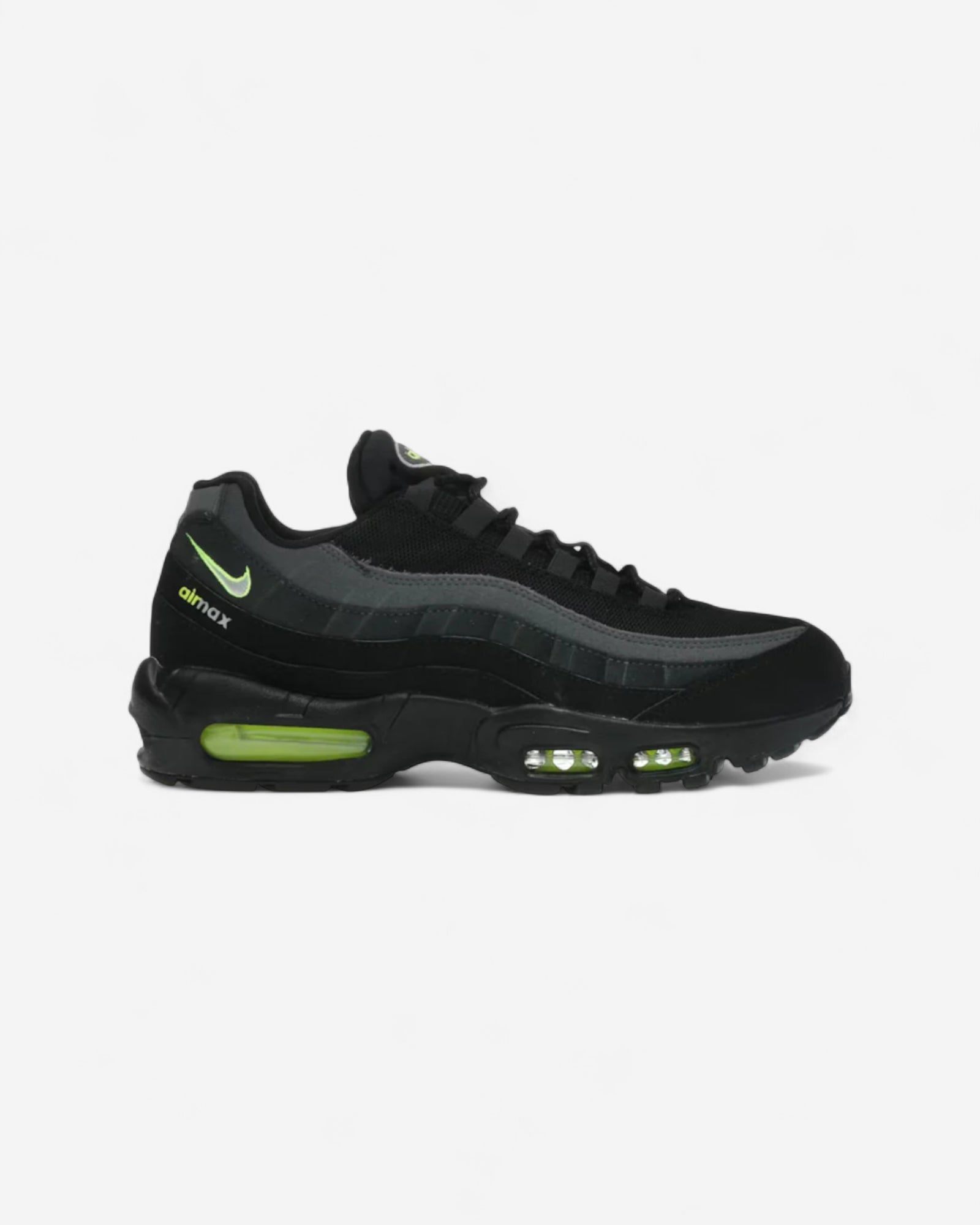 Nike Air Max 95 Retro Logo Black Gray Volt
