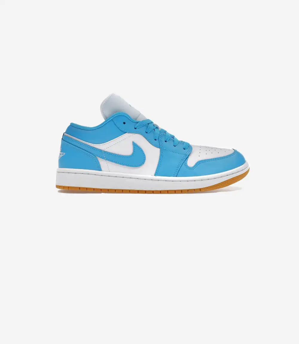 Jordan 1 Low White Gum Light Brown Dark Powder Blue (Women's)