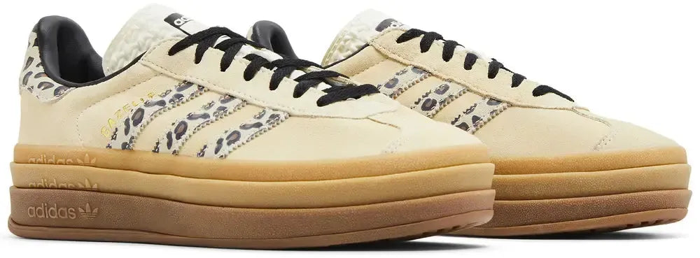 adidas Gazelle Bold Cream Black Leopard (Women's)