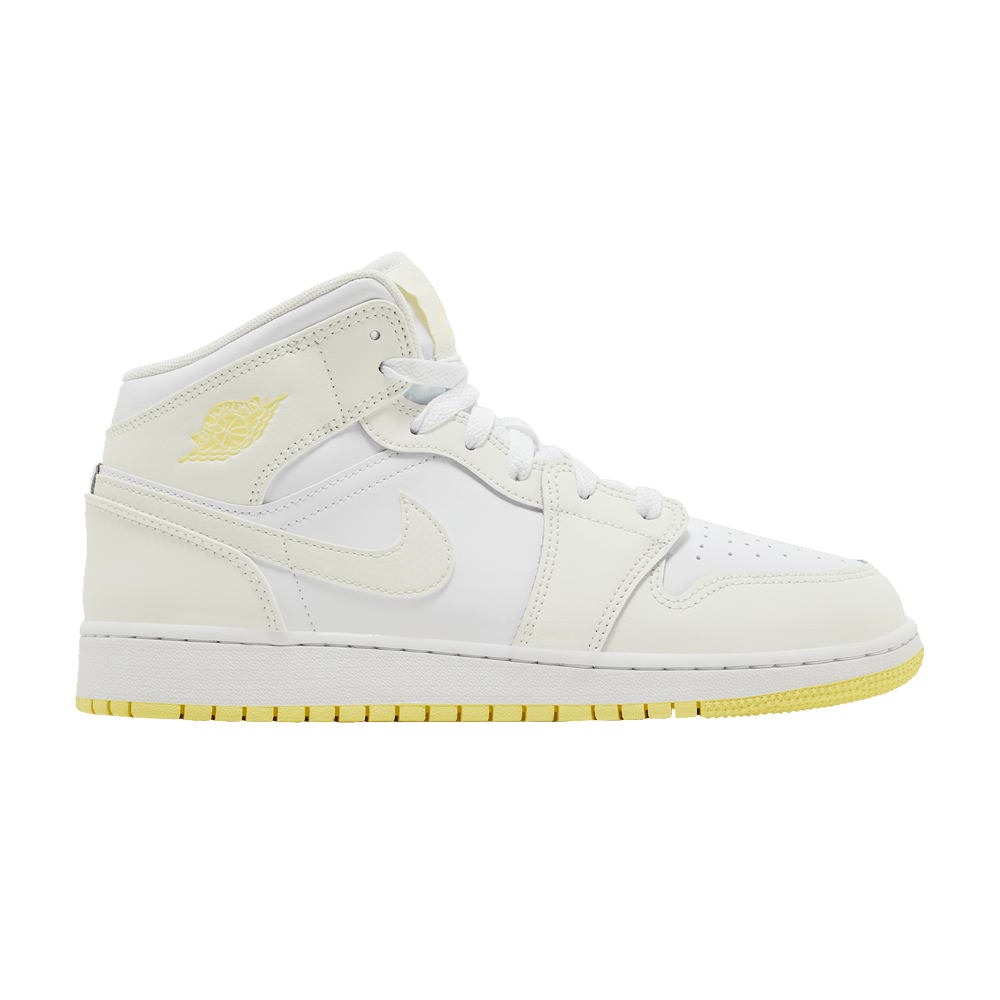 basket-sneakers-AIR JORDAN-Jordan 1 Mid Sail Light Laser Orange (GS)-