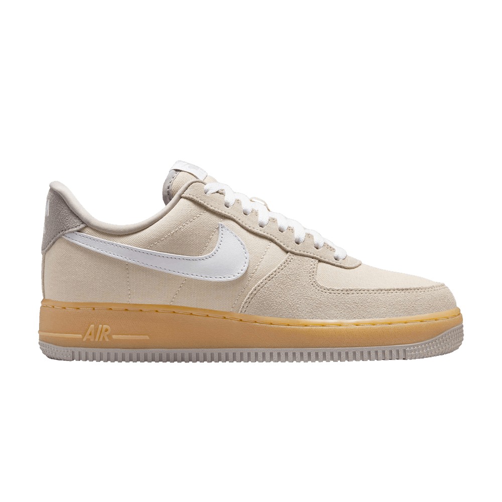 basket-sneakers-NIKE-Nike Air Force 1 Low '07 Suede Canvas Khaki (Women's)-