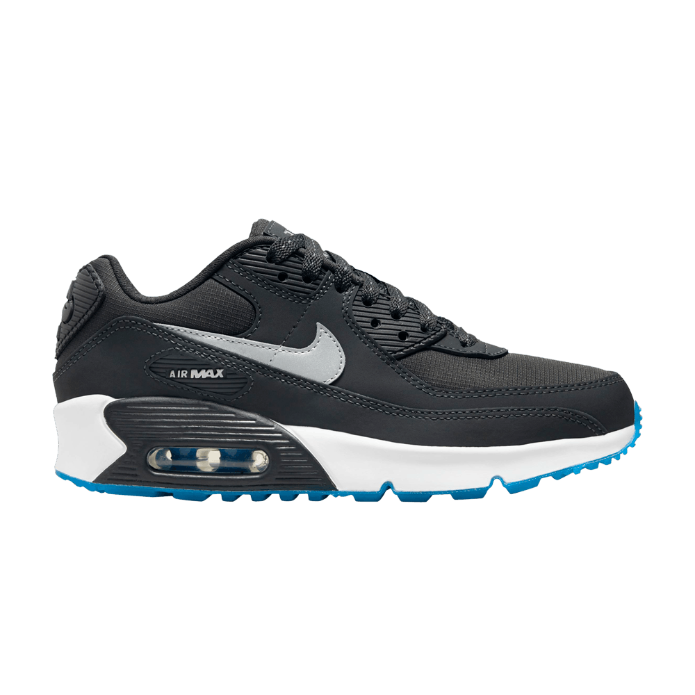 basket-sneakers-NIKE-Nike Air Max 90 Anthracite Industrial Blue (GS)-