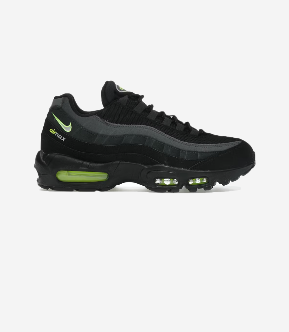 basket-sneakers-NIKE-Nike Air Max 95 Retro Logo Black Grey Volt-