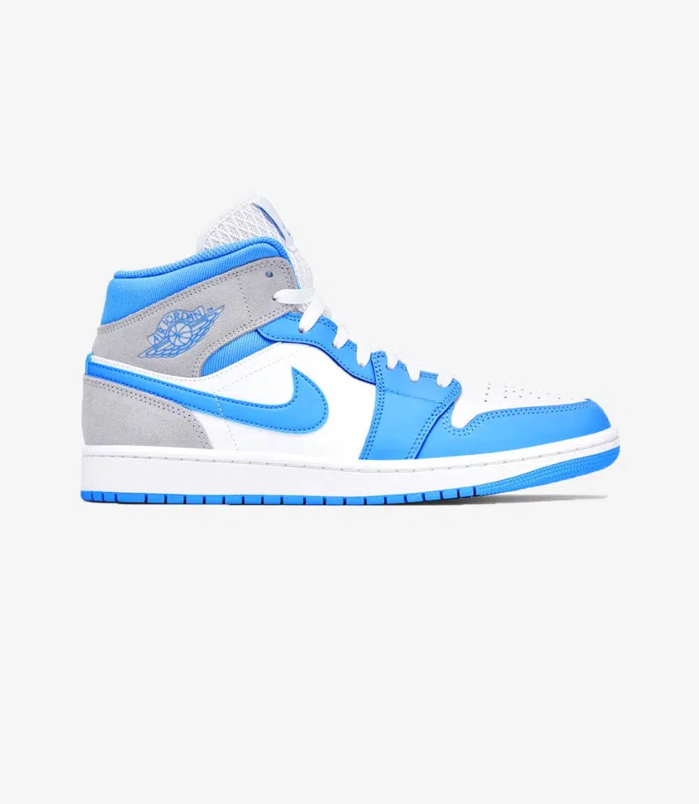Jordan 1 mid University Blue Grey