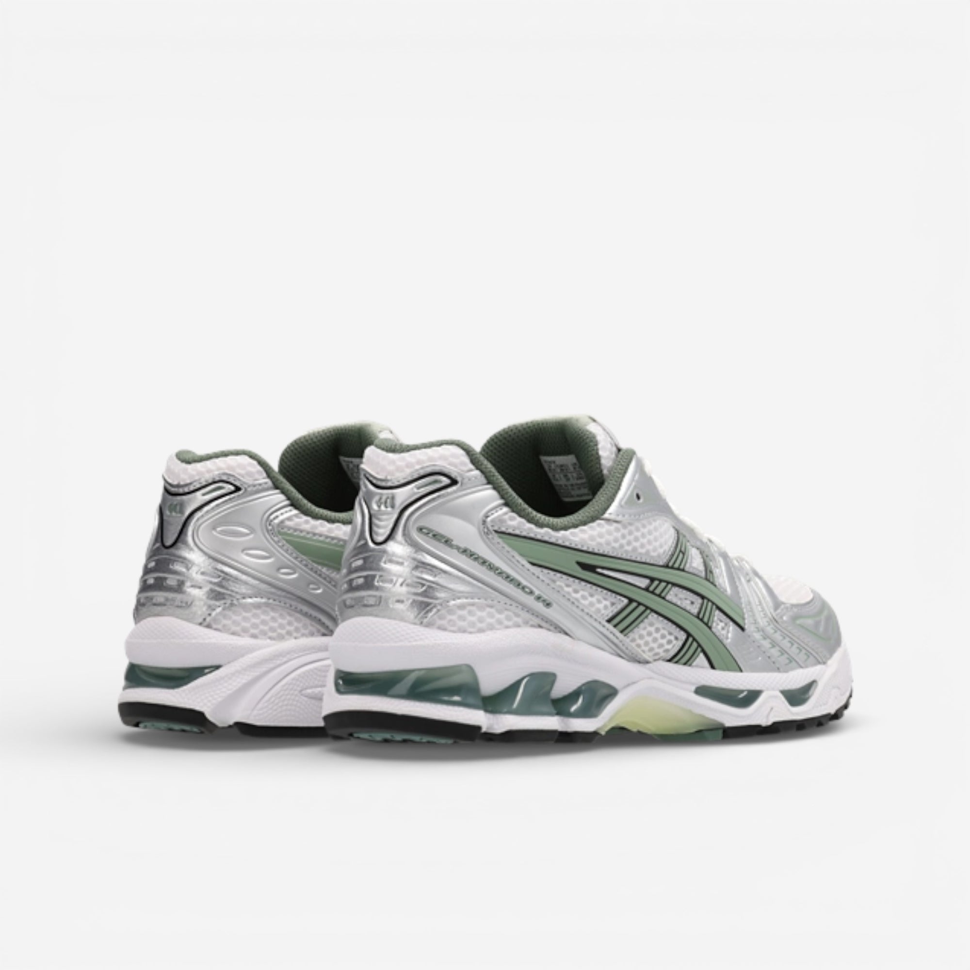 Asics Gel-Kayano 14 White Pure Silver Slate Grey Sage