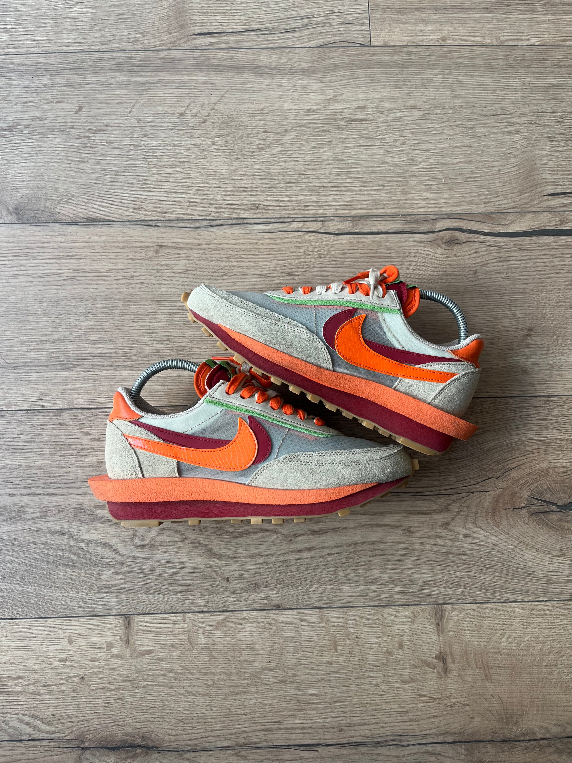 Nike LD Waffle Sacai Clot Kiss of Death Orange - 40.5