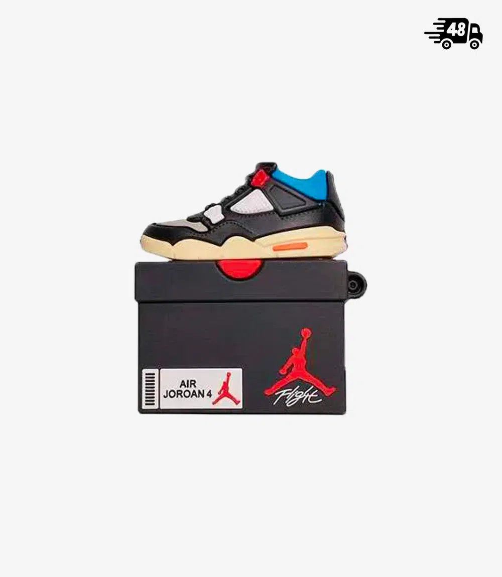Coque Sneakers Jordan 4 Black Union pour Airpods