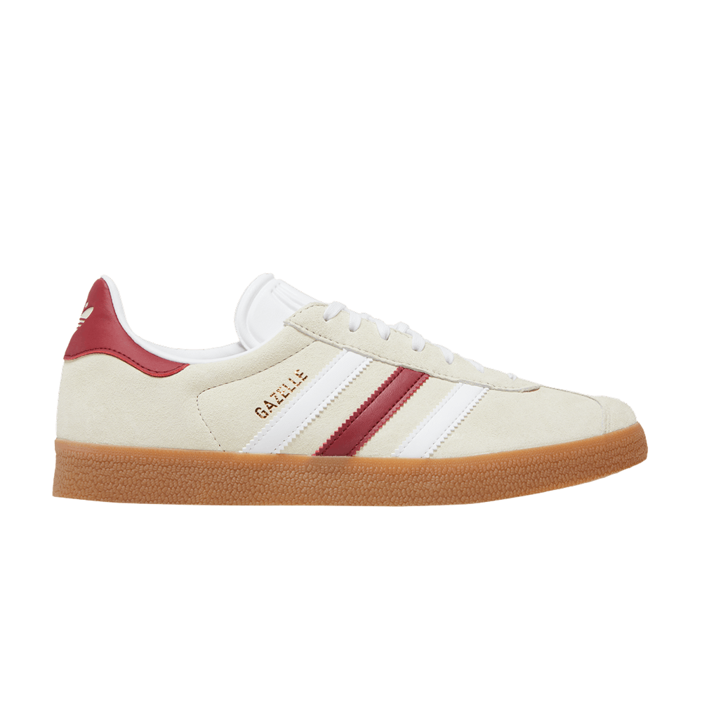 basket-sneakers-ADIDAS-adidas Gazelle Aluminum Collegiate Burgundy-
