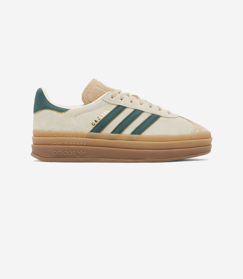 basket-sneakers-ADIDAS-adidas Gazelle Bold Magic Beige Collegiate Green (Women's)-