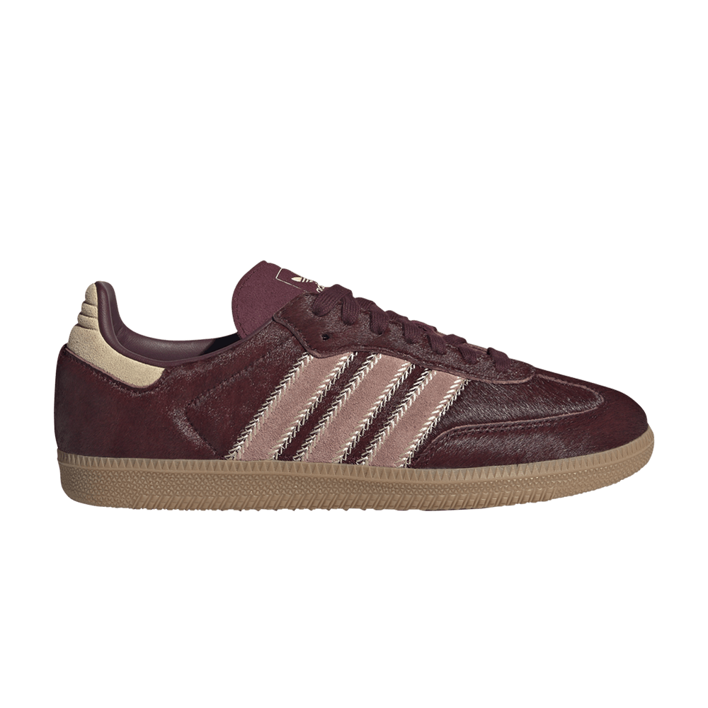 basket-sneakers-ADIDAS-adidas Samba OG Maroon Sand Strata Pony (Women's)-