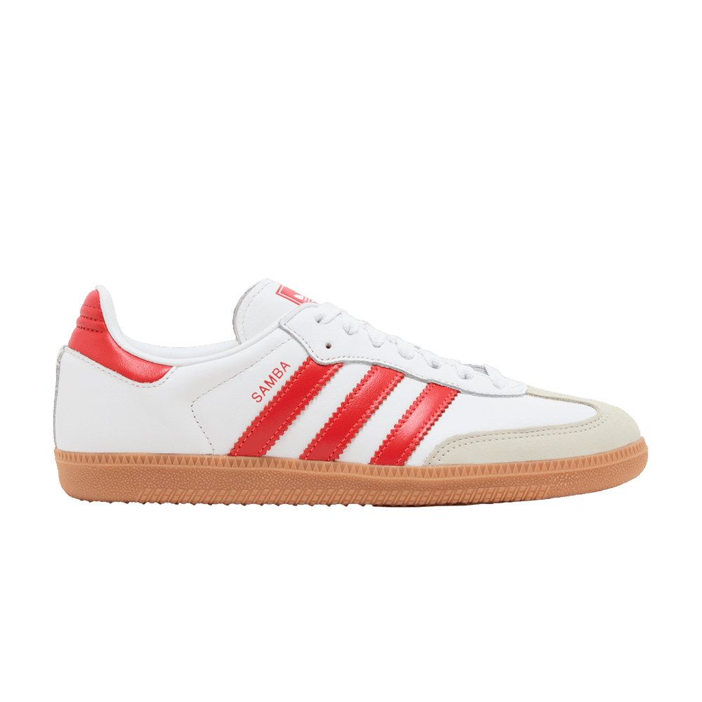 basket-sneakers-ADIDAS-adidas Samba OG White Solar Red Gum (Women's)-