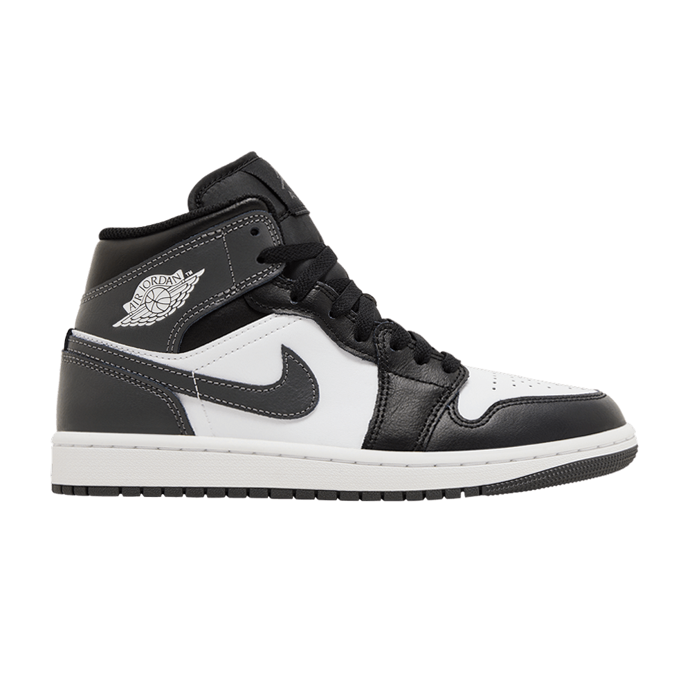 basket-sneakers-AIR JORDAN-Jordan 1 Mid Black White Iron Grey-