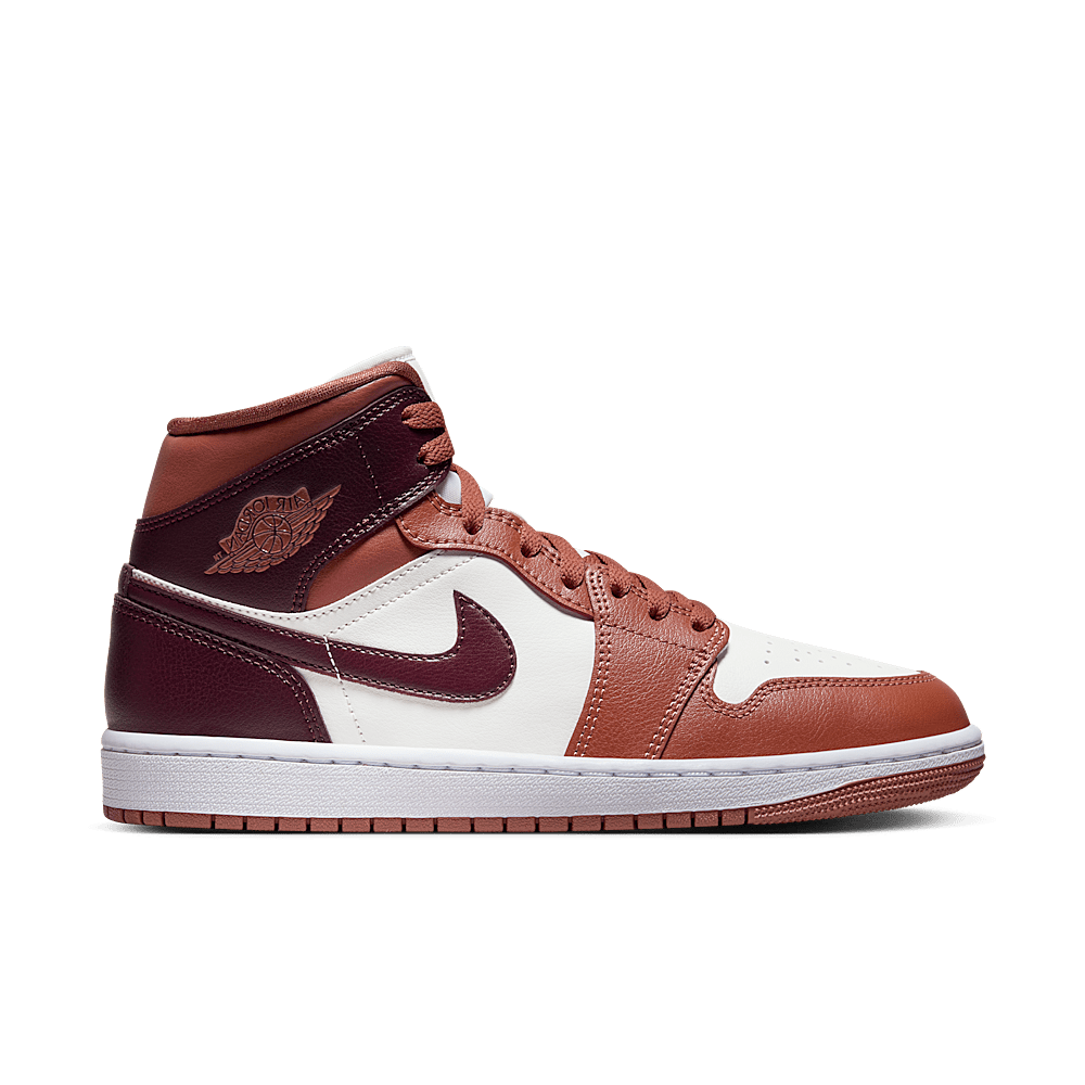 basket-sneakers-AIR JORDAN-Jordan 1 Mid Dusty Peach Night Maroon (Women's)-