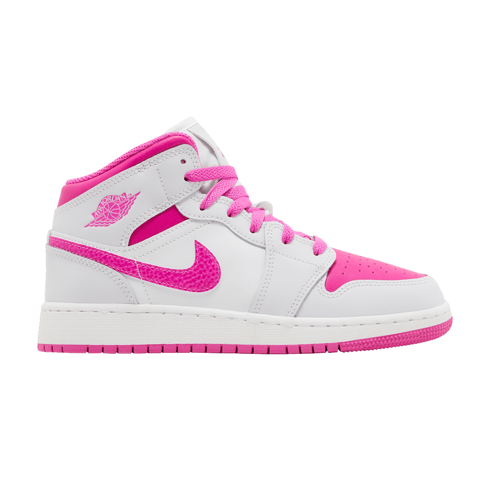 basket-sneakers-AIR JORDAN-Jordan 1 Mid Fire Pink (GS)-