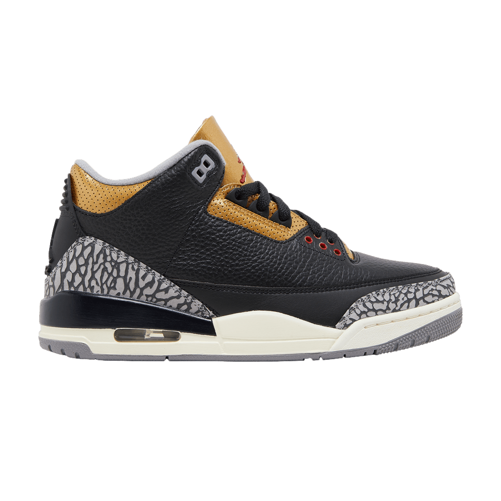 basket-sneakers-AIR JORDAN-Jordan 3 Retro Black Cement Gold (Women's)-