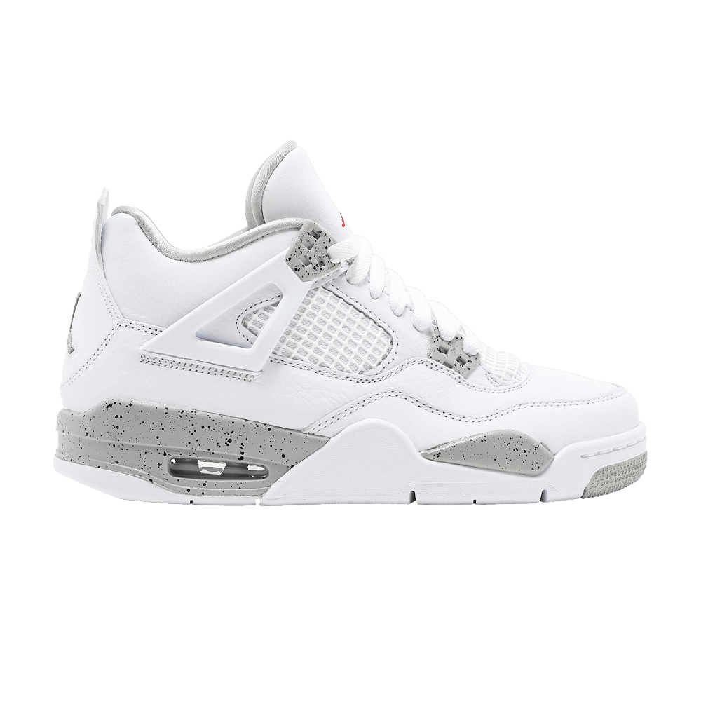 basket-sneakers-AIR JORDAN-Jordan 4 Retro White Oreo (2021) (GS)-