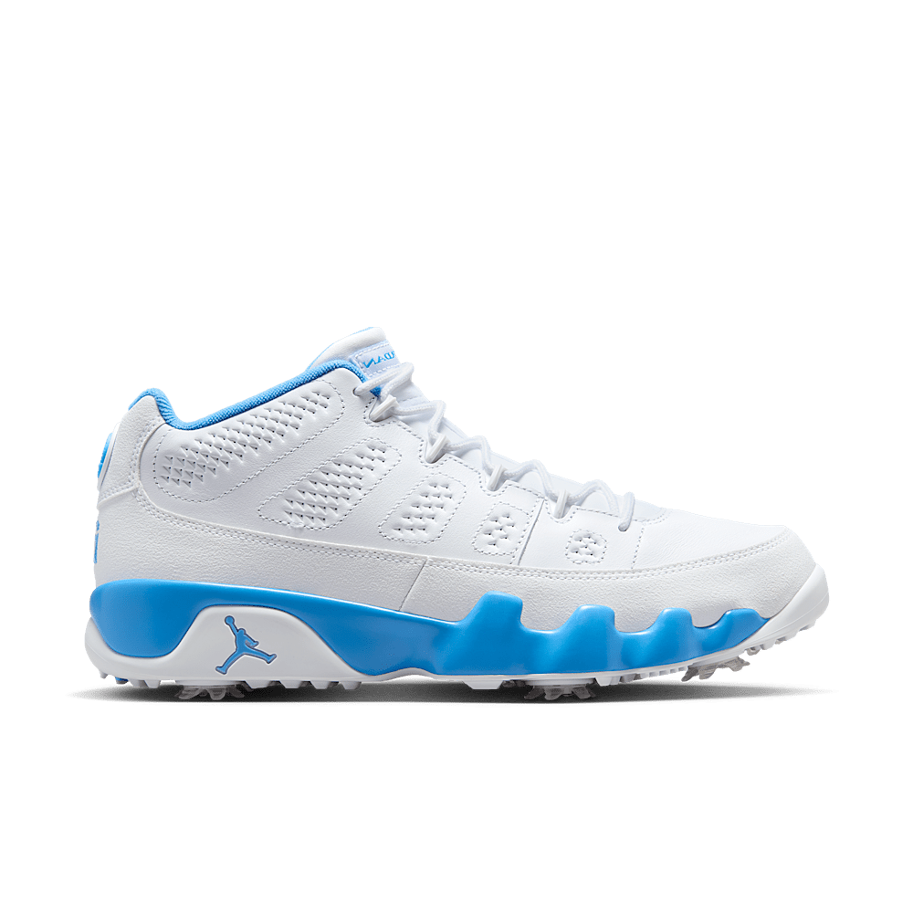 basket-sneakers-AIR JORDAN-Jordan 9 Retro Low Golf White University Blue-