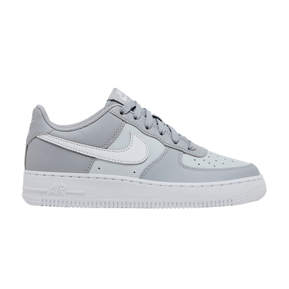 basket-sneakers-NIKE-Nike Air Force 1 Wolf Grey Pure Platinum White (GS)-