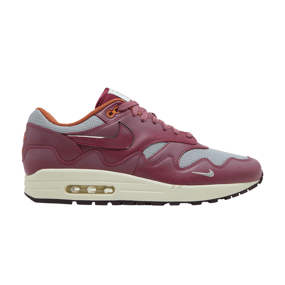 basket-sneakers-NIKE-Nike Air Max 1 Patta Waves Rush Maroon (with Bracelet)-
