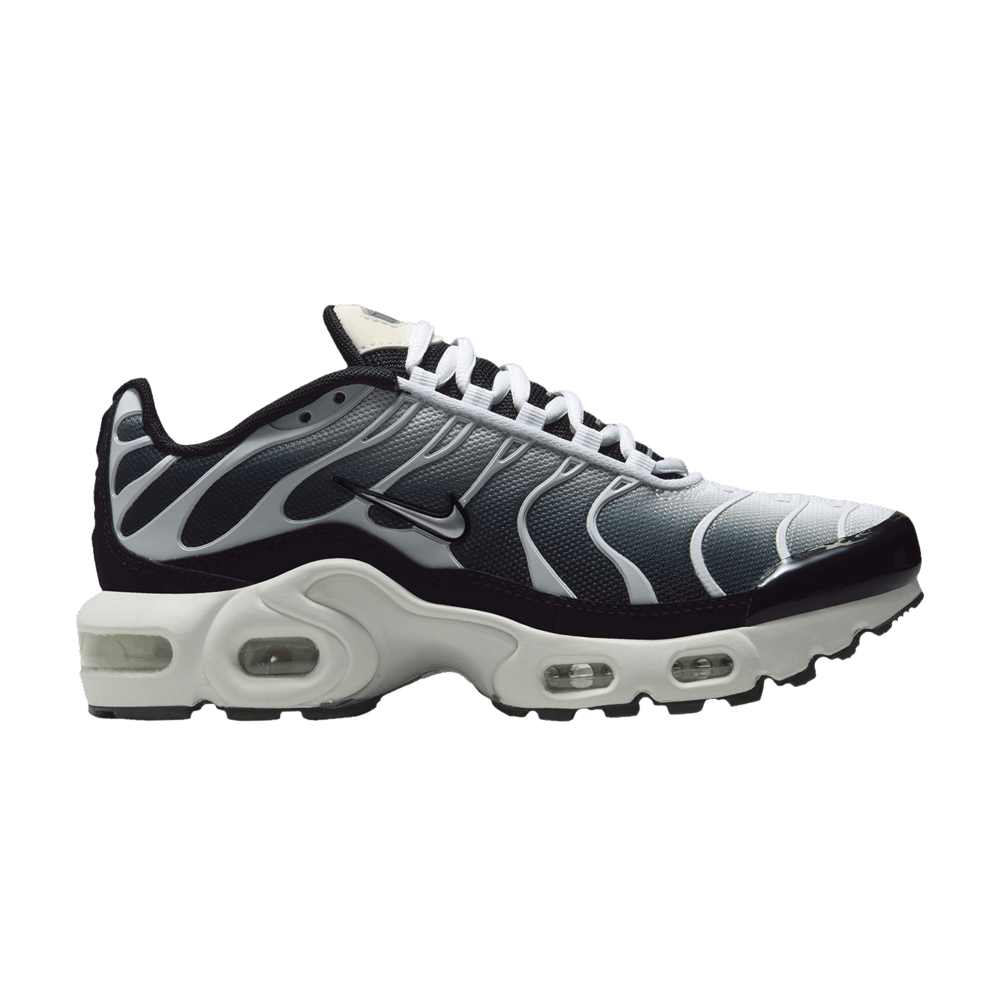 basket-sneakers-NIKE-Nike Air Max Plus Black White Sail Metallic Cool Grey (GS)-