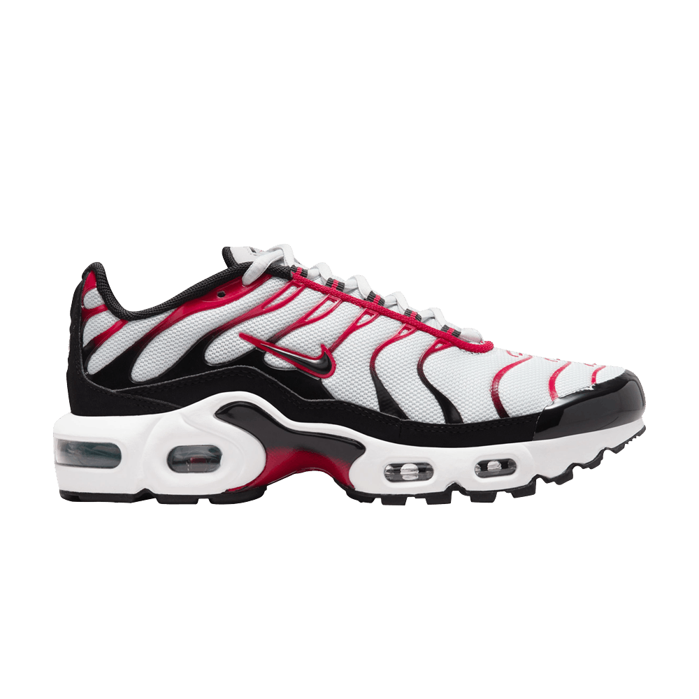 basket-sneakers-NIKE-Nike Air Max Plus Pure Platinum Black White University Red (GS)-