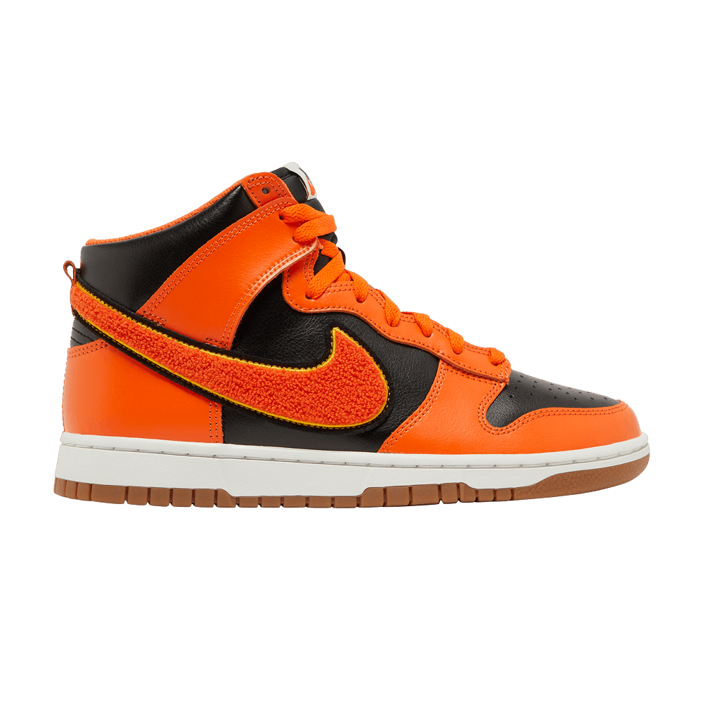 basket-sneakers-NIKE-Nike Dunk High Retro Chenille Swoosh Safety Orange-