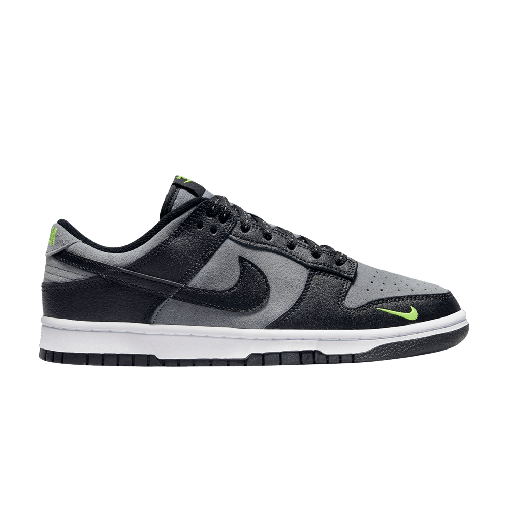 basket-sneakers-NIKE-Nike Dunk Low Black Cool Grey Volt Mini Swoosh-