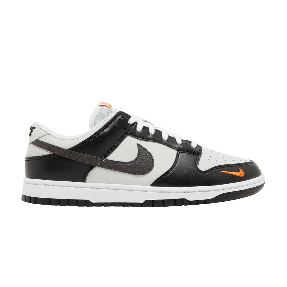 basket-sneakers-NIKE-Nike Dunk Low Black Total Orange Mini Swoosh-