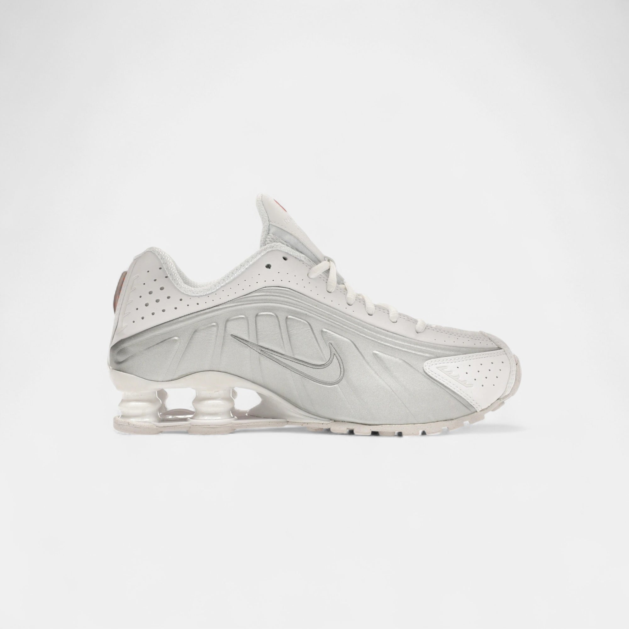 Nike Shox R4 White Metallic Silver (Women's)